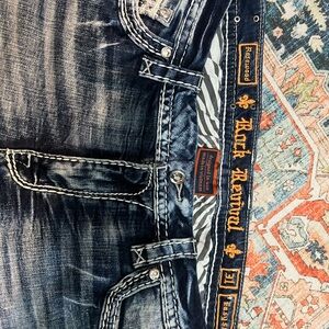 Size 31 Rock Revival Rosewood distressed jeans